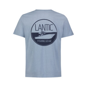 men's blue lantic relax fit tri blend t shirt Back