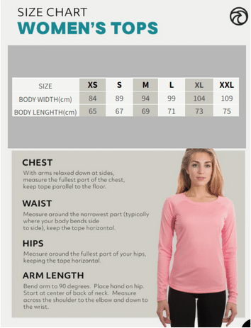 Womens-performace-Shirt-Size